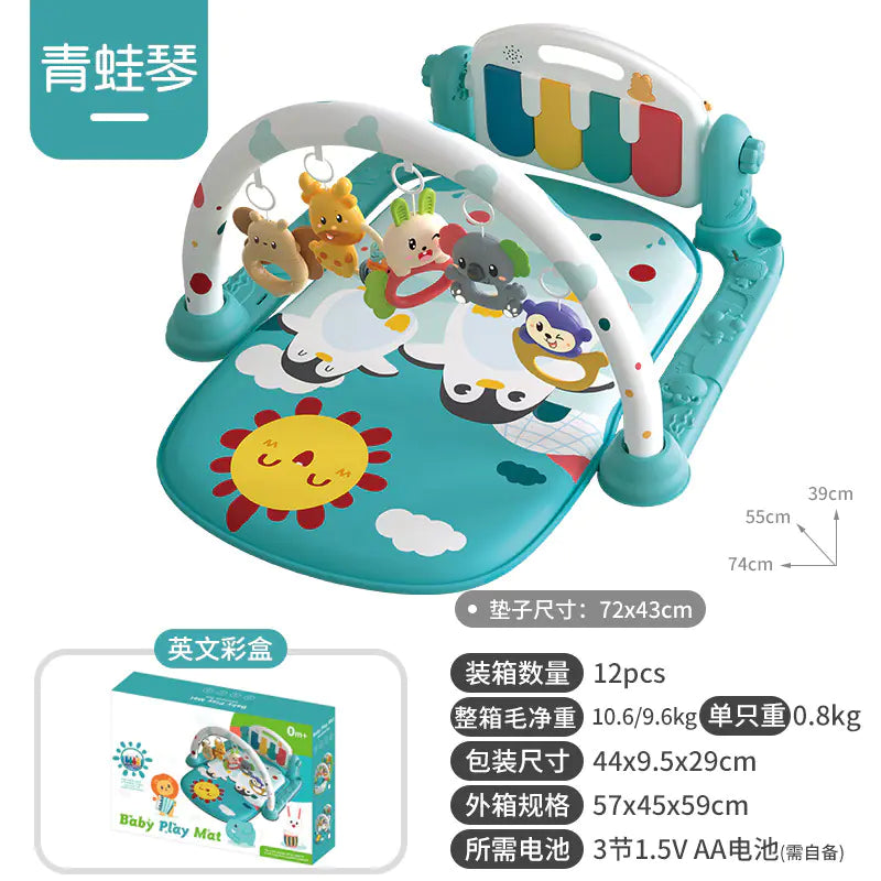 Musical Baby Gym Play Mat Piano Toy for Newborns