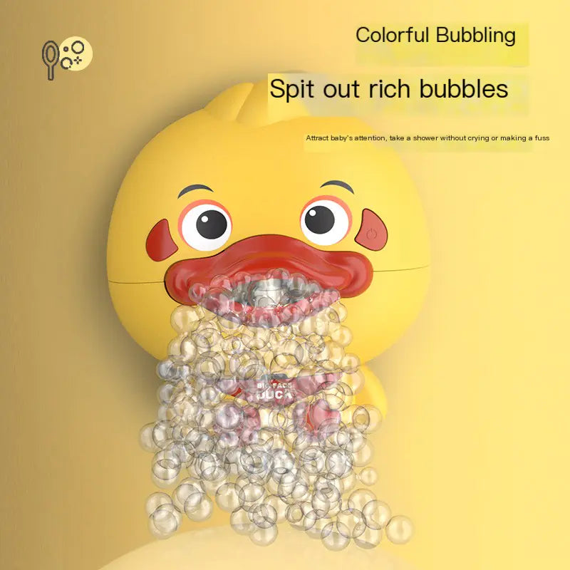 Electric Cartoon Bubble Duck Bath Toy for Kids Interaction