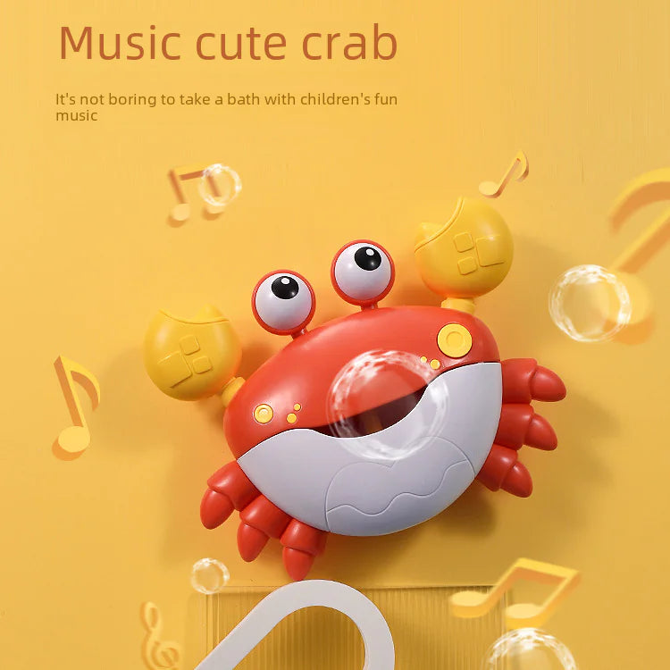 Musical Bubble Crab Toy for Kids' Bath Time