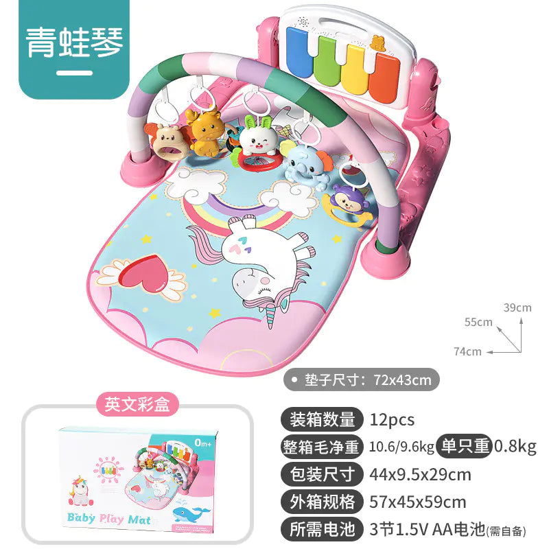 Musical Baby Gym Play Mat Piano Toy for Newborns