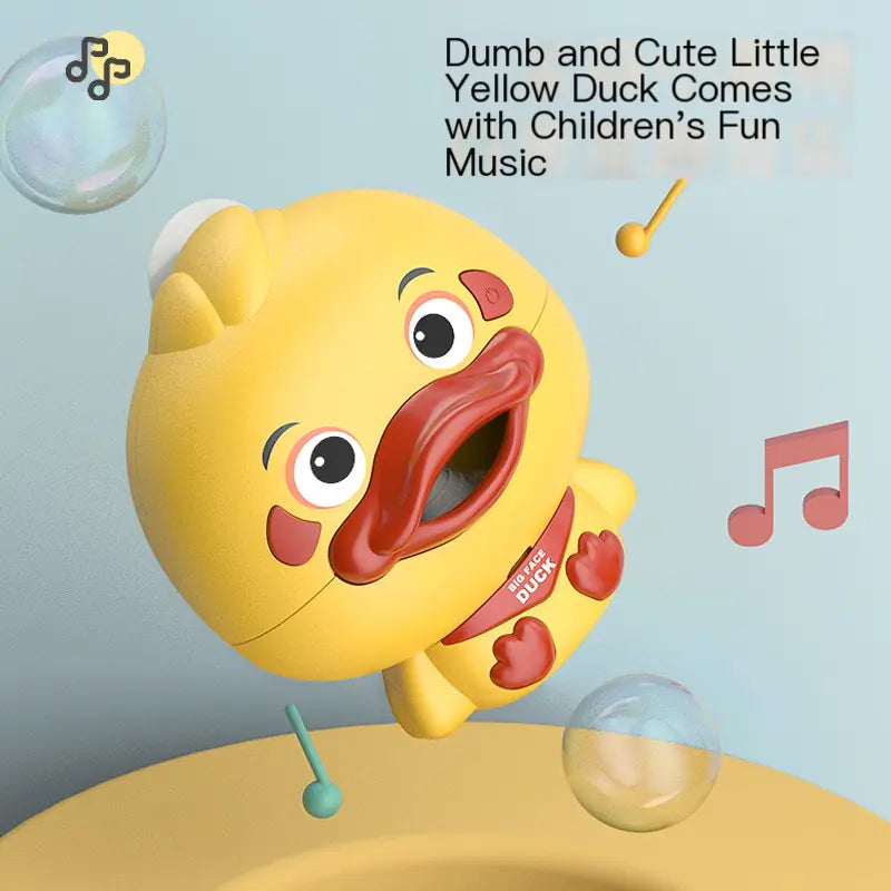 Electric Cartoon Bubble Duck Bath Toy for Kids Interaction