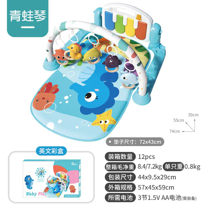 Musical Baby Gym Play Mat Piano Toy for Newborns