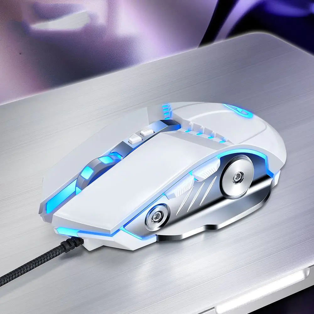 GM20 Mechanical Wired Gaming Mouse with RGB Lighting