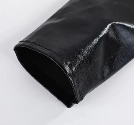 Gothic Punk PU Leather Long Gloves