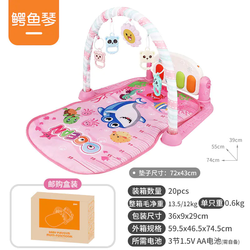 Musical Baby Gym Play Mat Piano Toy for Newborns