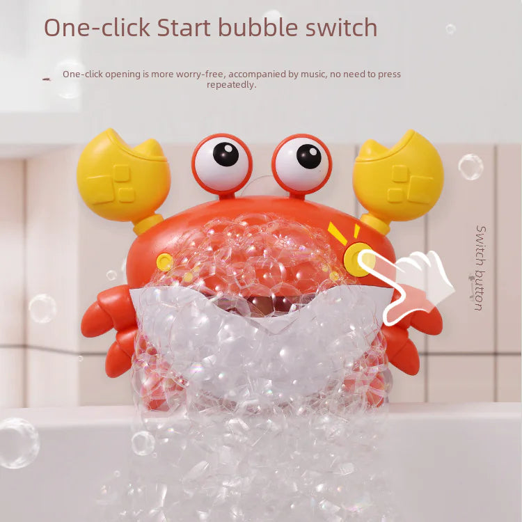 Musical Bubble Crab Toy for Kids' Bath Time