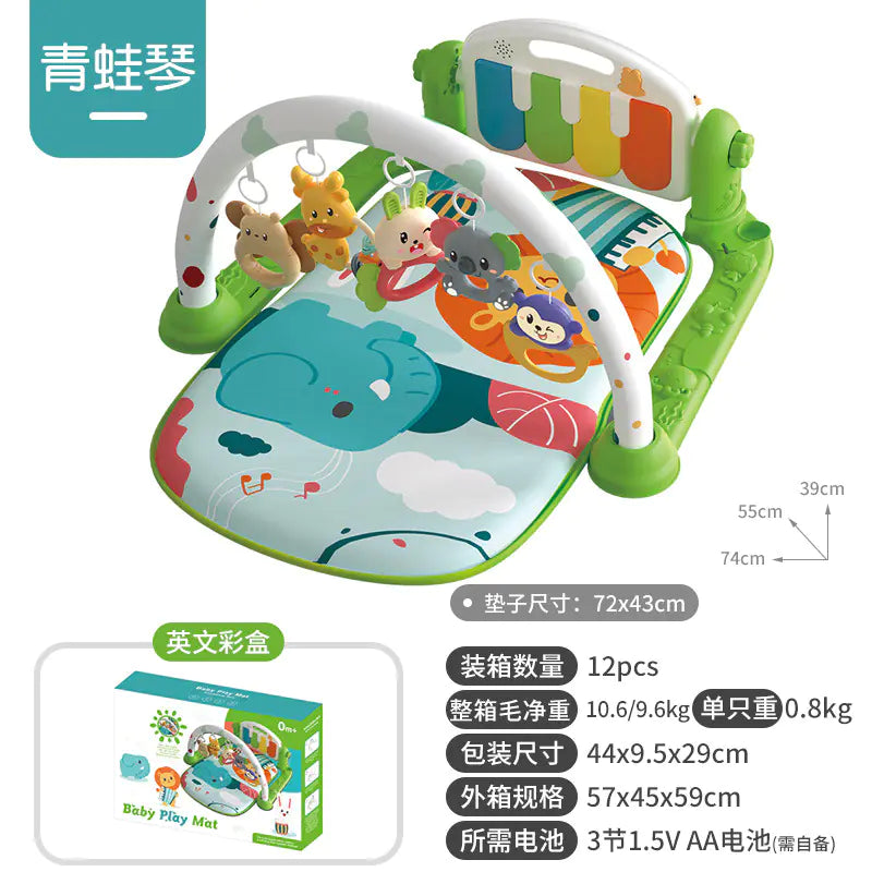Musical Baby Gym Play Mat Piano Toy for Newborns