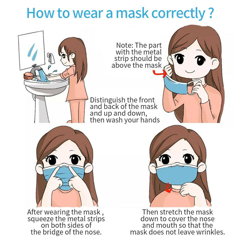 Professional Medical Mask Disposable 3-Ply Face Mask Antiviral