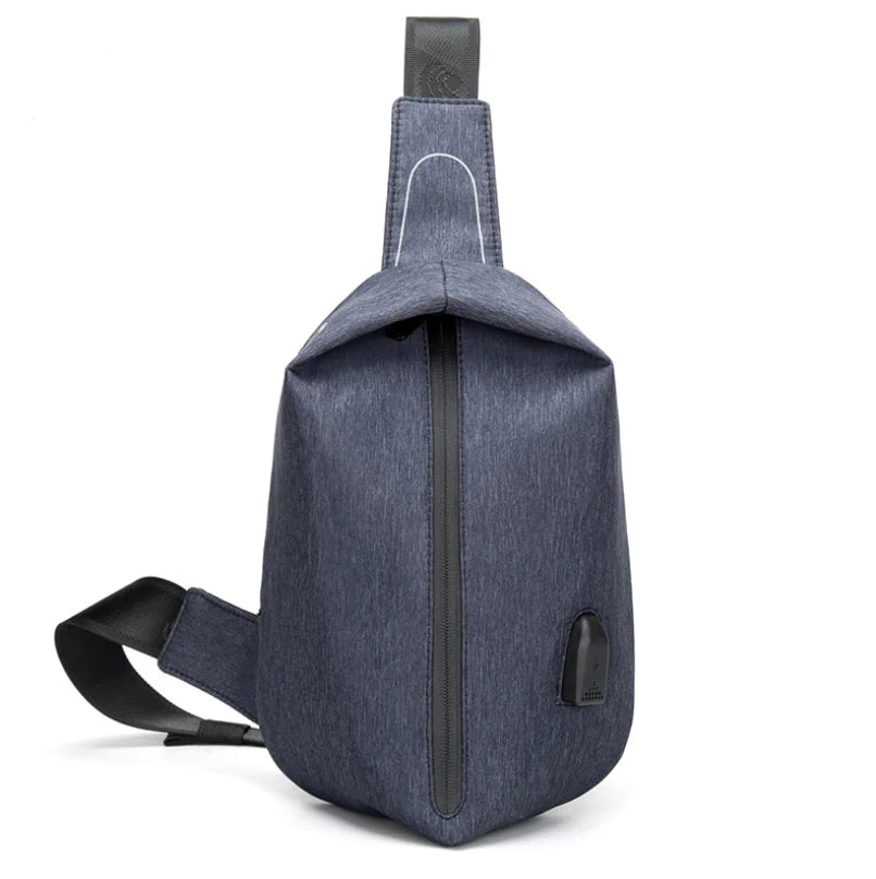 Men's Chest Bag - Oxford Cloth Crossbody Shoulder Bag