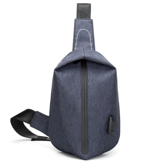 Men's Chest Bag - Oxford Cloth Crossbody Shoulder Bag