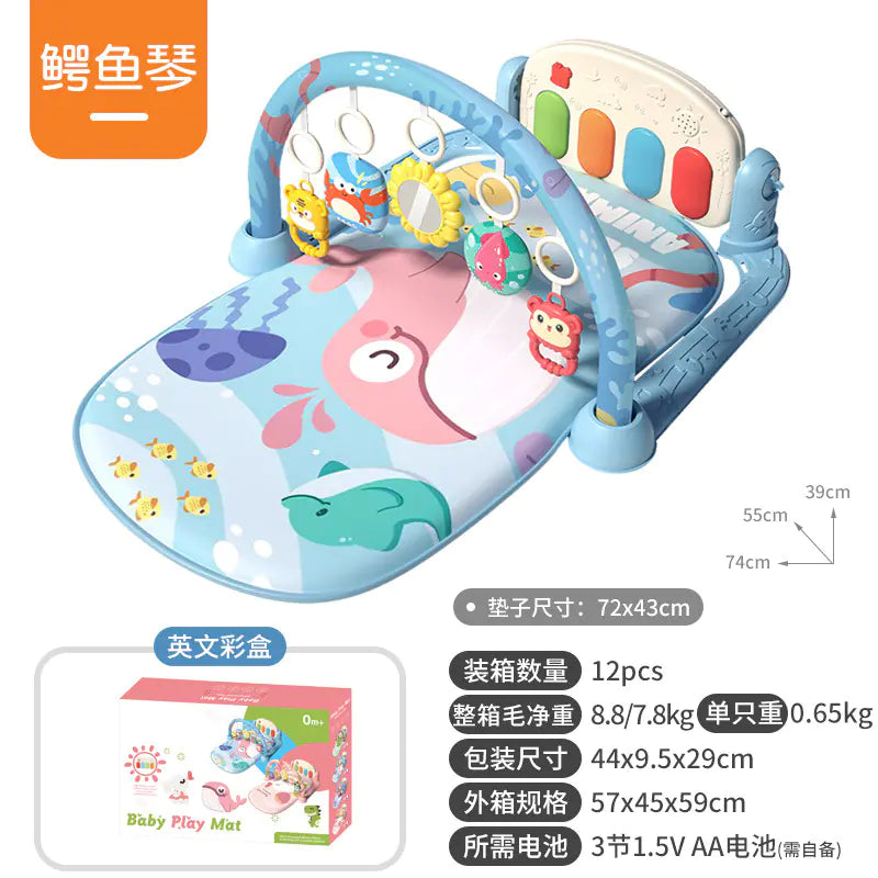 Musical Baby Gym Play Mat Piano Toy for Newborns