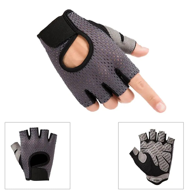 Half-Finger Sports Gloves for Outdoor Cycling and Fitness