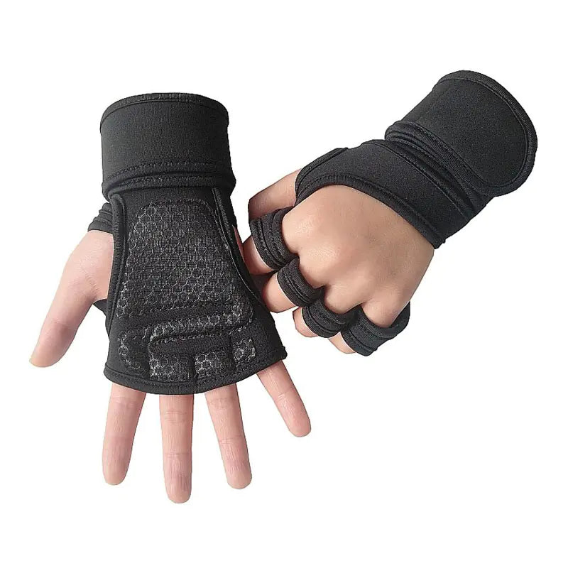 Men's and Women's Weightlifting Half-Finger Gloves
