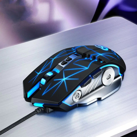 GM20 Mechanical Wired Gaming Mouse with RGB Lighting