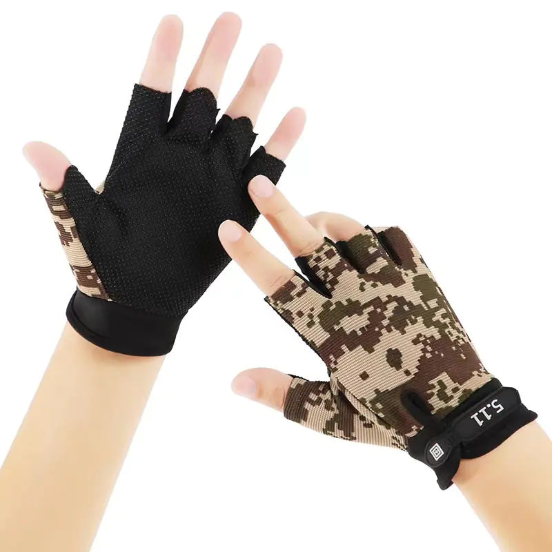 Tactical Half Finger Gloves for Outdoor Training and Cycling