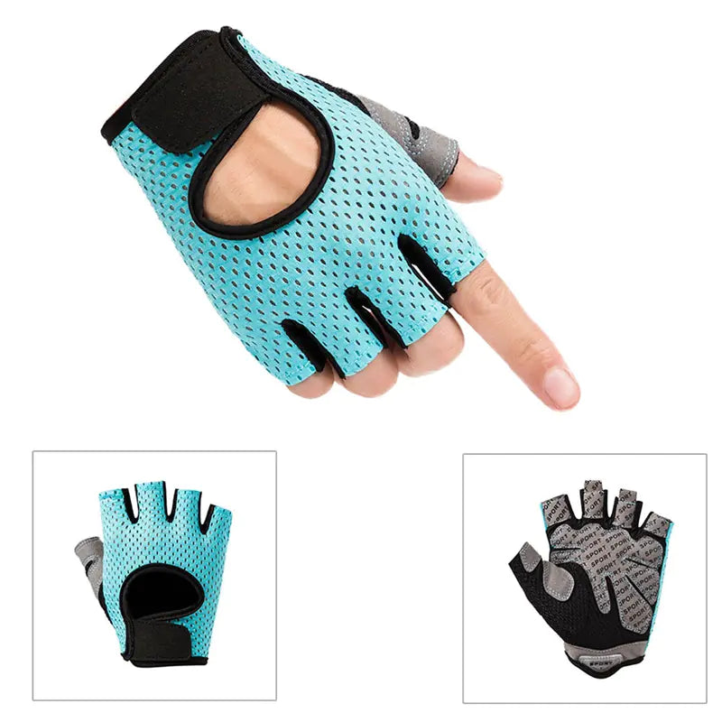 Half-Finger Sports Gloves for Outdoor Cycling and Fitness