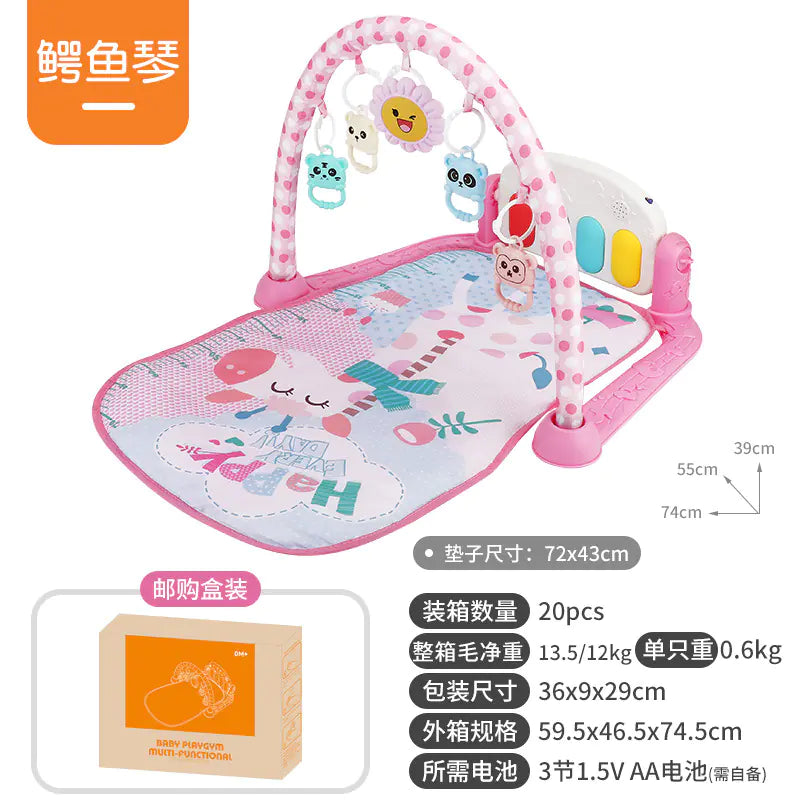 Musical Baby Gym Play Mat Piano Toy for Newborns