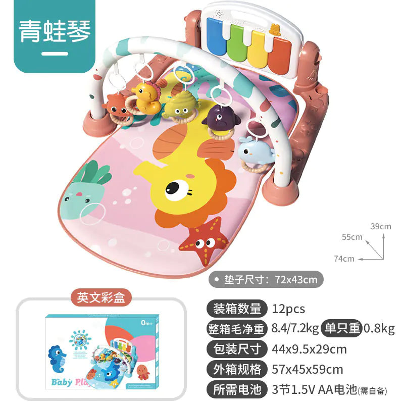 Musical Baby Gym Play Mat Piano Toy for Newborns