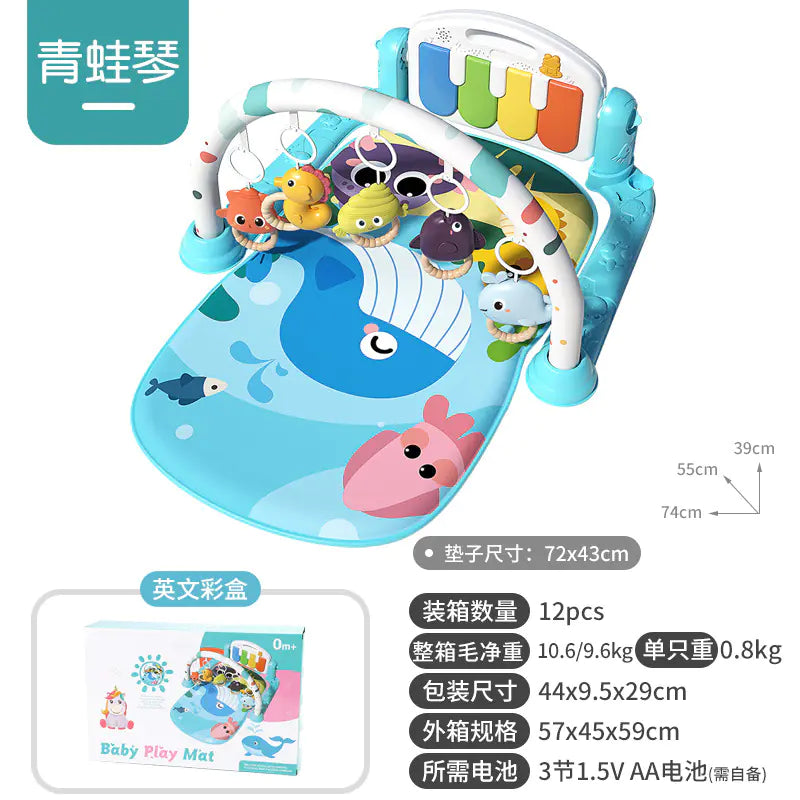 Musical Baby Gym Play Mat Piano Toy for Newborns