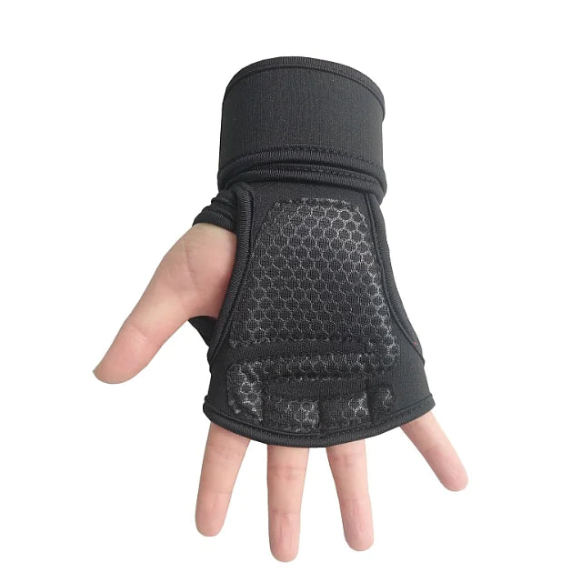 Men's and Women's Weightlifting Half-Finger Gloves