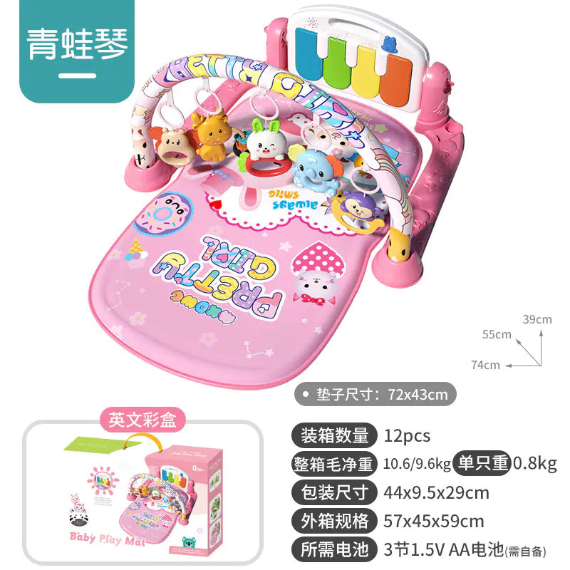 Musical Baby Gym Play Mat Piano Toy for Newborns