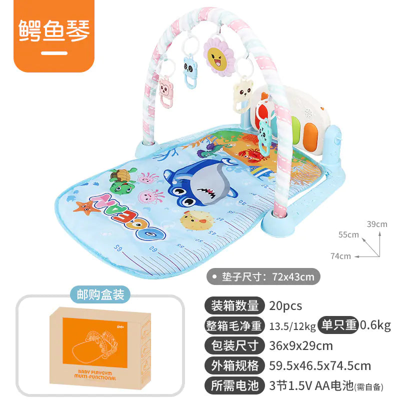 Musical Baby Gym Play Mat Piano Toy for Newborns