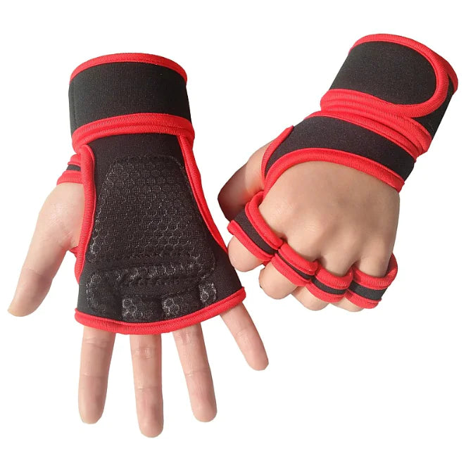 Men's and Women's Weightlifting Half-Finger Gloves