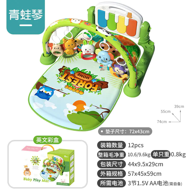 Musical Baby Gym Play Mat Piano Toy for Newborns