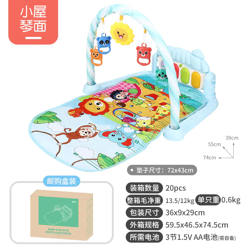 Musical Baby Gym Play Mat Piano Toy for Newborns