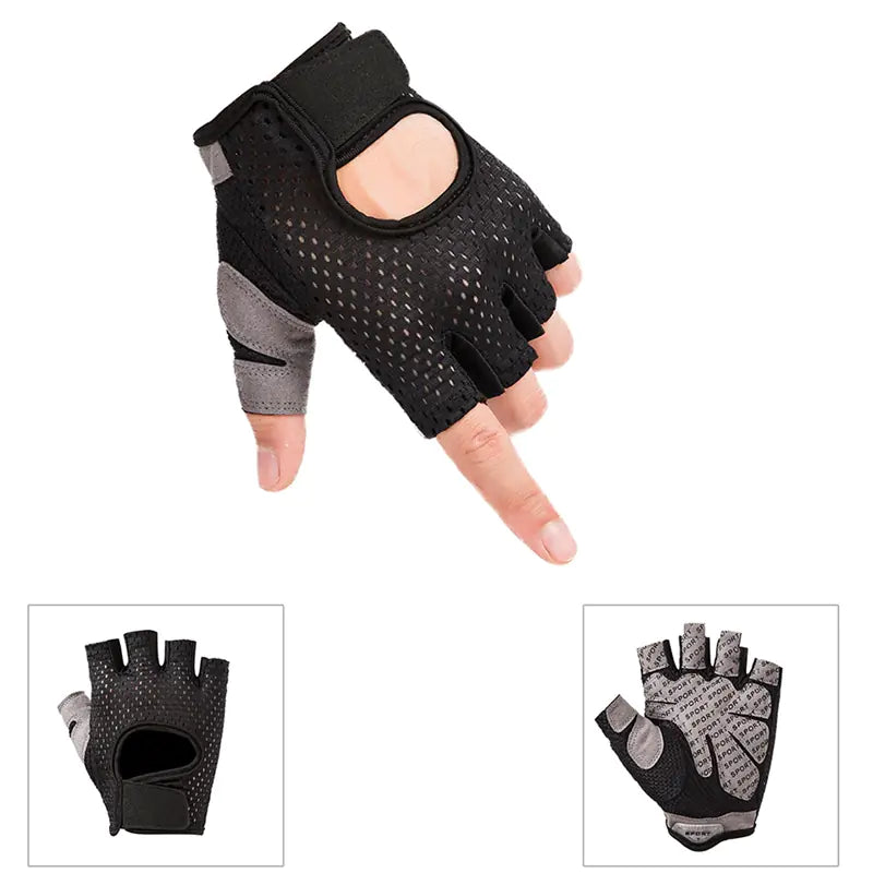 Half-Finger Sports Gloves for Outdoor Cycling and Fitness