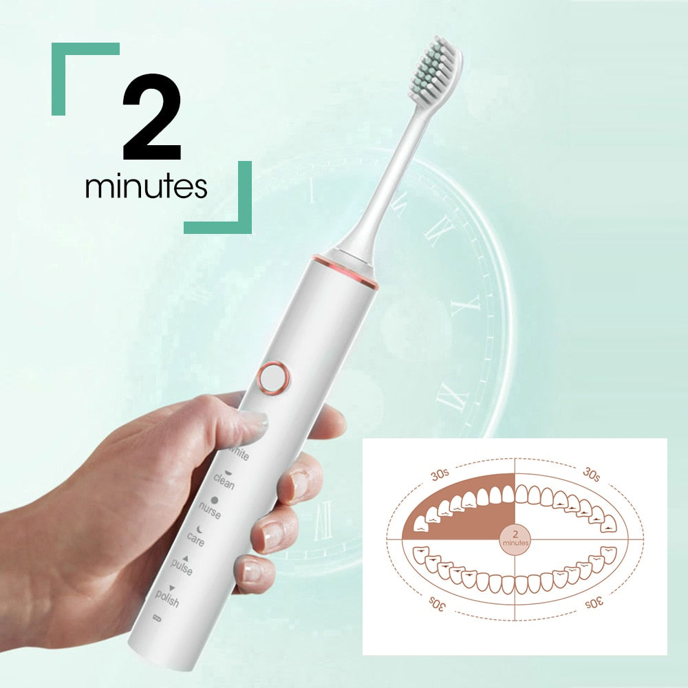 Sonic Electric Toothbrush Travel for Adults Children Denta Whitening