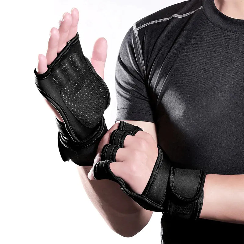 Men's and Women's Weightlifting Half-Finger Gloves