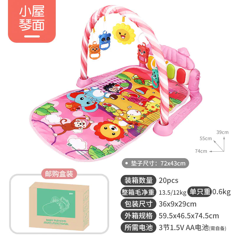 Musical Baby Gym Play Mat Piano Toy for Newborns