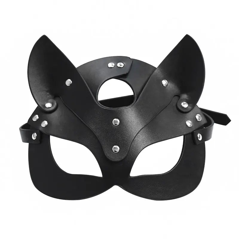 Ladies Sexy Fox Eye Leather Mask