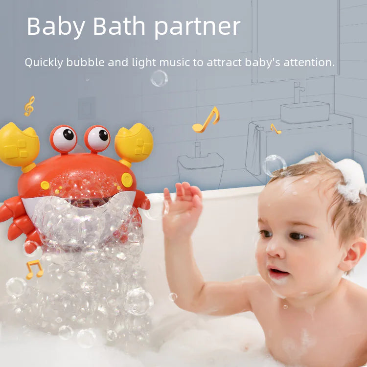 Musical Bubble Crab Toy for Kids' Bath Time