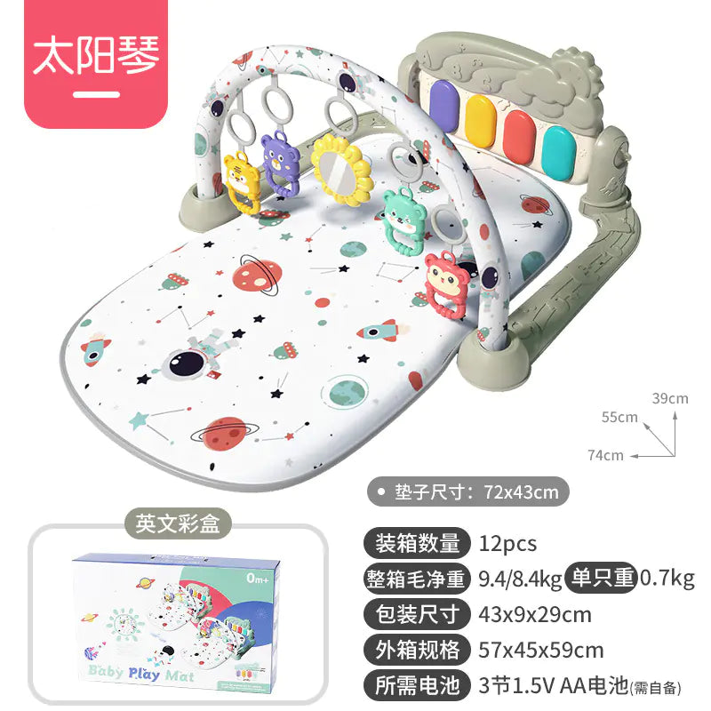 Musical Baby Gym Play Mat Piano Toy for Newborns