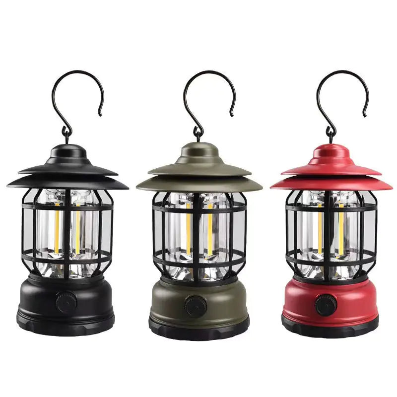 New Vintage Lantern - Outdoor Camping Rechargeable Light