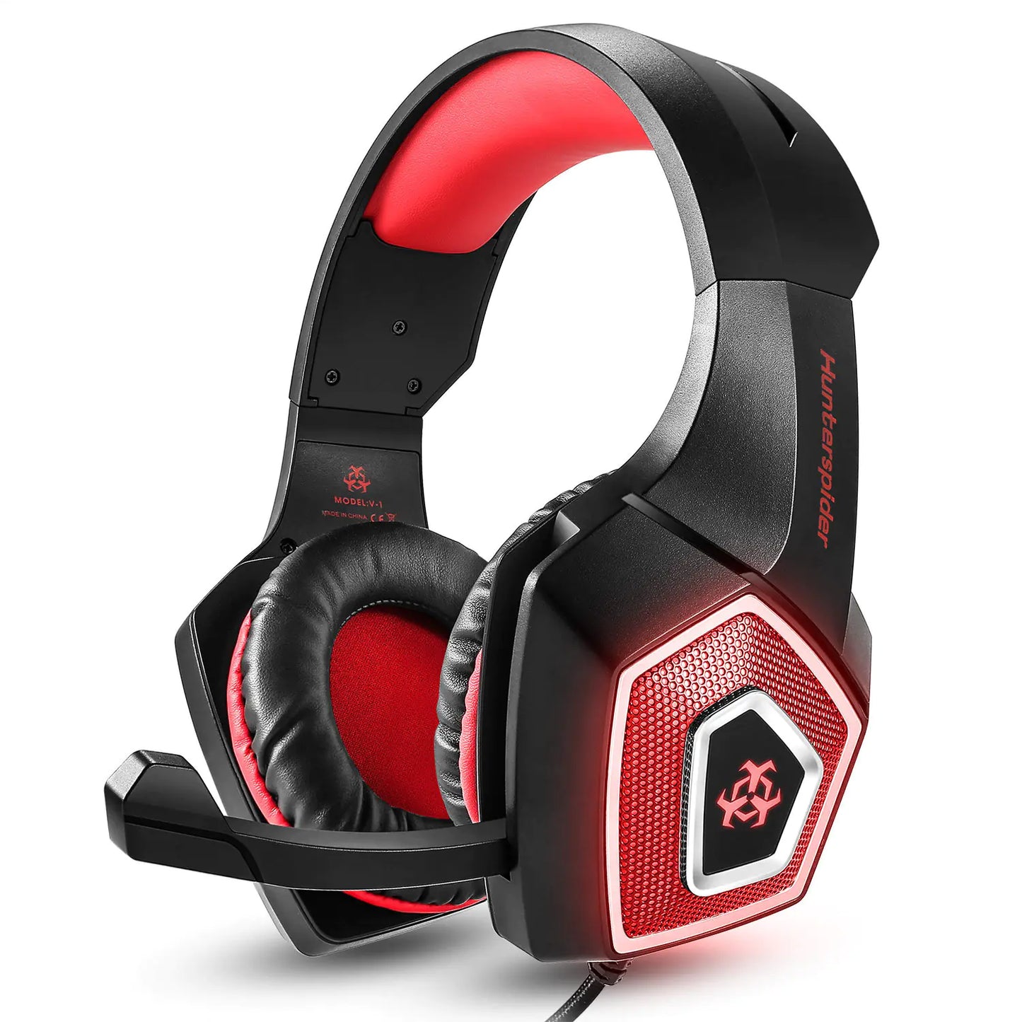 HUNTERSPIDER V1 RGB Wired Gaming Headset for PC