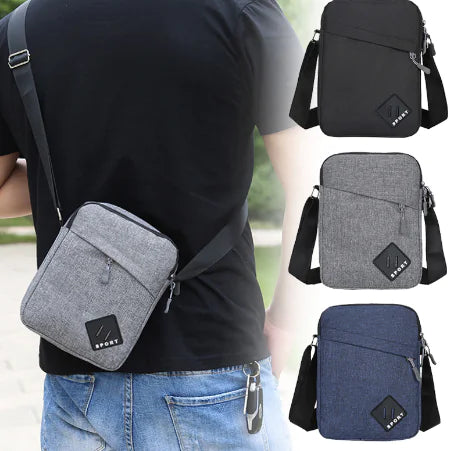 Men's Oxford Cloth Crossbody Shoulder Bag
