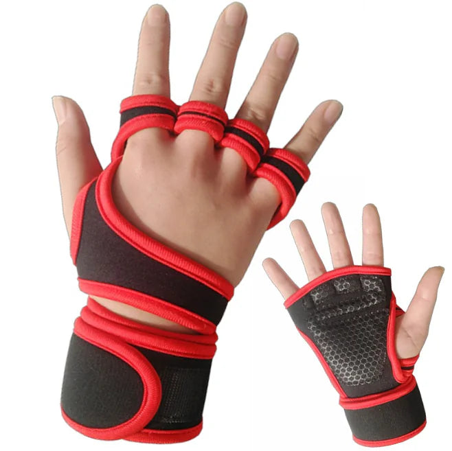 Men's and Women's Weightlifting Half-Finger Gloves