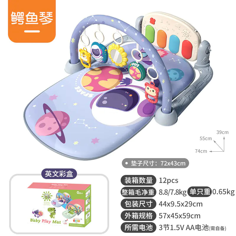 Musical Baby Gym Play Mat Piano Toy for Newborns