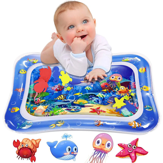 Inflatable Baby Water Pad with Ocean Fish Design
