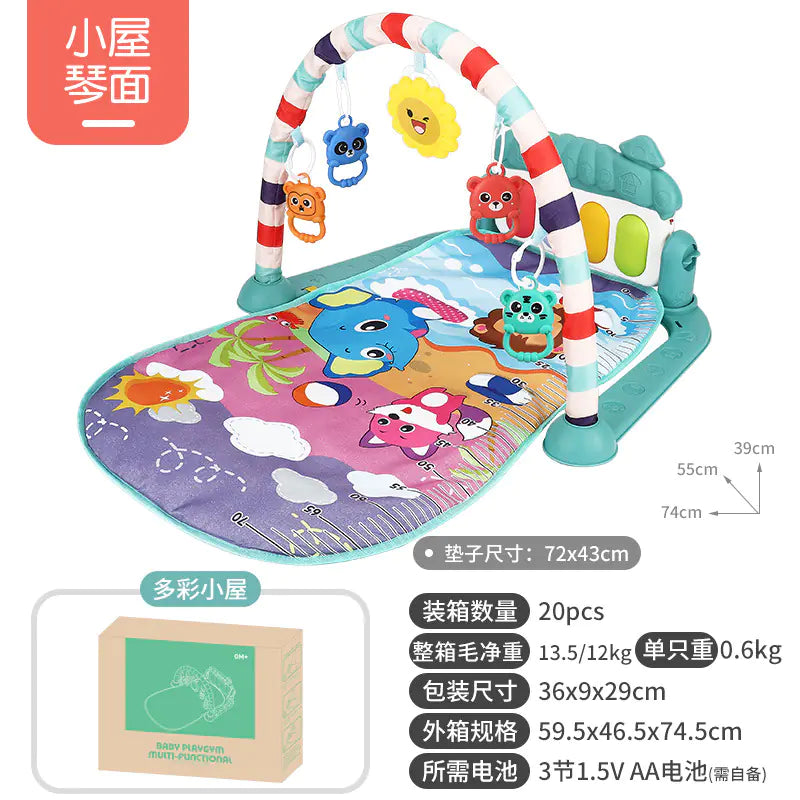 Musical Baby Gym Play Mat Piano Toy for Newborns